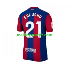 Maillot de Foot FC Barcelone Frenkie de Jong 21 Domicile 2023/24